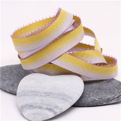 10mm Ombre Ribbon - Lavender to Mustard
